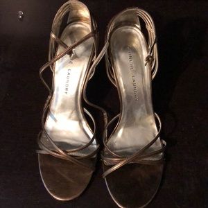 Chinese Laundry Bronze Strappy Sandal, Size 9